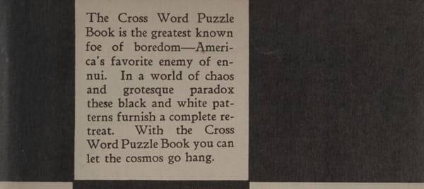 The Second Crossword Book: "Buy it and Estrange Your Family!"